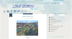 Desktop Screenshot of leslieredheadart.blogspot.com