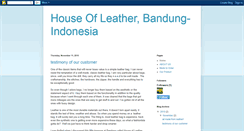 Desktop Screenshot of houseofleatherbandung-indonesia.blogspot.com