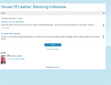 Tablet Screenshot of houseofleatherbandung-indonesia.blogspot.com