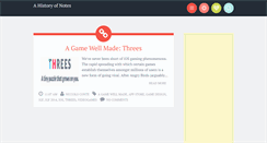 Desktop Screenshot of historyofnotes.blogspot.com