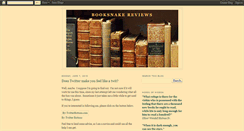 Desktop Screenshot of booksnakereviews.blogspot.com