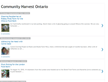 Tablet Screenshot of communityharvestontario.blogspot.com