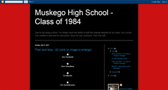 Desktop Screenshot of muskegohighschoolclassof1984.blogspot.com