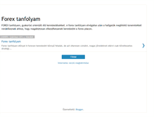 Tablet Screenshot of forextanfolyam.blogspot.com