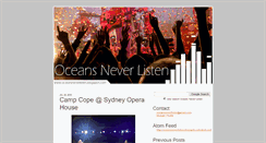 Desktop Screenshot of oceansneverlisten.blogspot.com