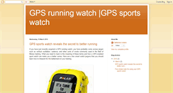 Desktop Screenshot of gpsrunningwatch.blogspot.com