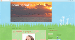 Desktop Screenshot of joansprinkle.blogspot.com