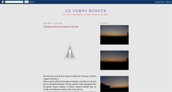 Desktop Screenshot of letempsecoute.blogspot.com