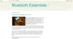 Desktop Screenshot of bluetoothessentials.blogspot.com