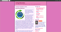 Desktop Screenshot of livingrecovery.blogspot.com