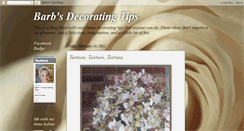 Desktop Screenshot of barbsdecoratingtips.blogspot.com