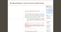 Desktop Screenshot of doghealthproblem.blogspot.com