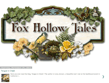 Tablet Screenshot of foxhollowtales.blogspot.com