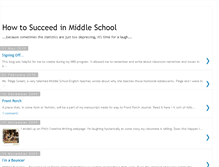 Tablet Screenshot of howtosucceedinmiddleschool.blogspot.com