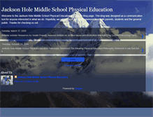 Tablet Screenshot of jhmspe.blogspot.com