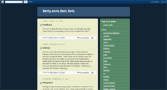Desktop Screenshot of bettyannsbestbets.blogspot.com