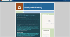 Desktop Screenshot of handphonehack.blogspot.com