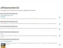 Tablet Screenshot of affiliatenewbie123.blogspot.com