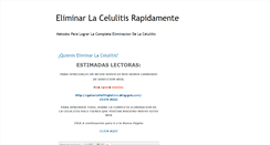 Desktop Screenshot of eliminarlacelulitisrapidamente.blogspot.com