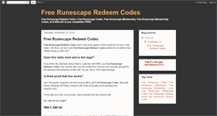 Desktop Screenshot of freerunescaperedeemcodes.blogspot.com