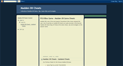Desktop Screenshot of madden08cheats.blogspot.com