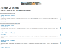 Tablet Screenshot of madden08cheats.blogspot.com