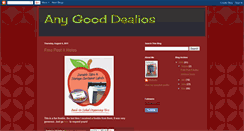 Desktop Screenshot of anygooddealios.blogspot.com