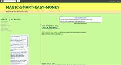 Desktop Screenshot of magicsmart-easymoney.blogspot.com