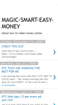 Mobile Screenshot of magicsmart-easymoney.blogspot.com