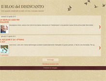 Tablet Screenshot of ilblogdeldisincanto.blogspot.com