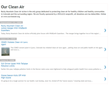 Tablet Screenshot of ourcleanair.blogspot.com