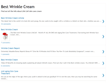 Tablet Screenshot of bestwrinklecream.blogspot.com