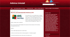 Desktop Screenshot of antivirusuninstall.blogspot.com