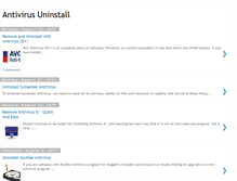 Tablet Screenshot of antivirusuninstall.blogspot.com