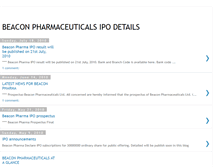 Tablet Screenshot of beaconpharma.blogspot.com