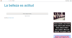 Desktop Screenshot of la-belleza-es-actitud.blogspot.com