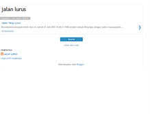 Tablet Screenshot of menujujalanlurus.blogspot.com