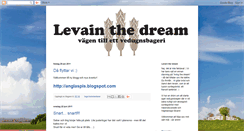 Desktop Screenshot of levainthedream.blogspot.com