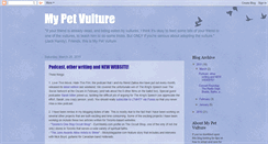 Desktop Screenshot of mypetvulture.blogspot.com