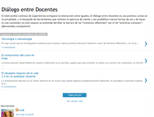 Tablet Screenshot of dialogosentredocentes.blogspot.com