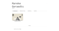 Desktop Screenshot of marekegeraedts.blogspot.com