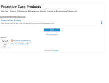 Tablet Screenshot of proactivecareproducts.blogspot.com