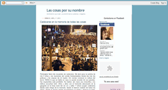 Desktop Screenshot of lascosasporsunombre.blogspot.com