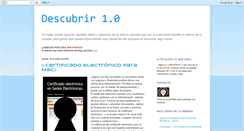 Desktop Screenshot of blogdescubrir.blogspot.com