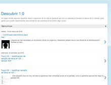 Tablet Screenshot of blogdescubrir.blogspot.com