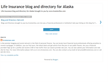 Tablet Screenshot of lifeinsurancealaska.blogspot.com