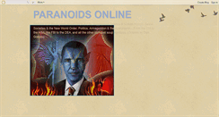 Desktop Screenshot of paranoidsonline.blogspot.com