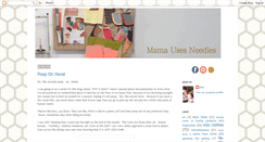 Desktop Screenshot of mamausesneedles.blogspot.com