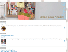 Tablet Screenshot of mamausesneedles.blogspot.com