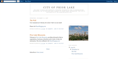 Desktop Screenshot of cityofpriorlake.blogspot.com